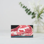 Logo van vleesklaver | Steak Visitekaartje (Staand voorkant)