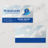 Logo van zonnepaneel | Lucht Visitekaartje (Voorkant / Achterkant)