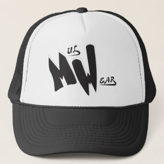 Logo van zwart-wit MW Trucker Pet