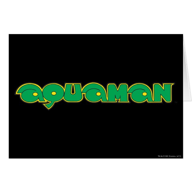 Logo vert Aquaman (Devant horizontal)