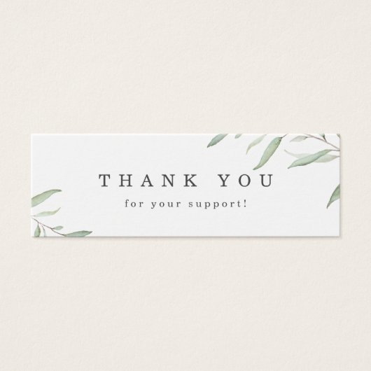 Logo vert rustique minimal entreprise merci (Devant)