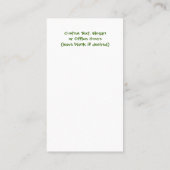 Logo Verticale Chiropraktische Visitekaartjes (Achterkant)