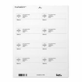 Logo Verzendbedrijfs Professioneel label (Full Sheet)