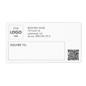 Logo Verzendende professionele QR-code Etiket (Voorkant)