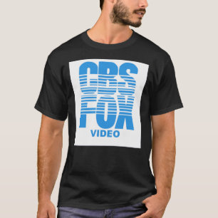 Logo VHS VIDÉO FOX CBS - T-shirt ajusté