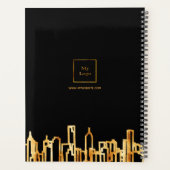 Logo ville or moderne skyline noir affaires 2023 (Dos)