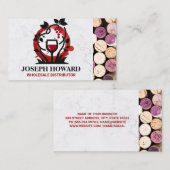 Logo Vin Vin Vin | Carte de visite Corks (Devant / Derrière)