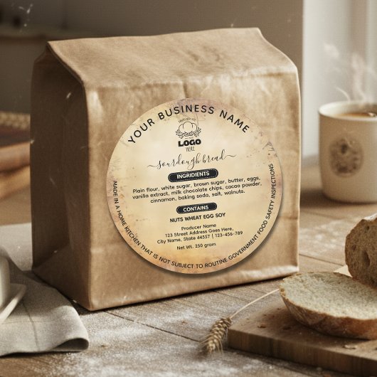 Logo vintage chalet droit alimentaire étiquettes