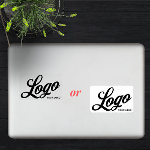 Logo + Vinylrechthoek Business Company-laptop Sticker