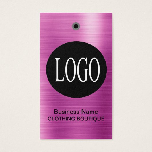 Logo violet avec étiquette de prix Code barre (Devant)