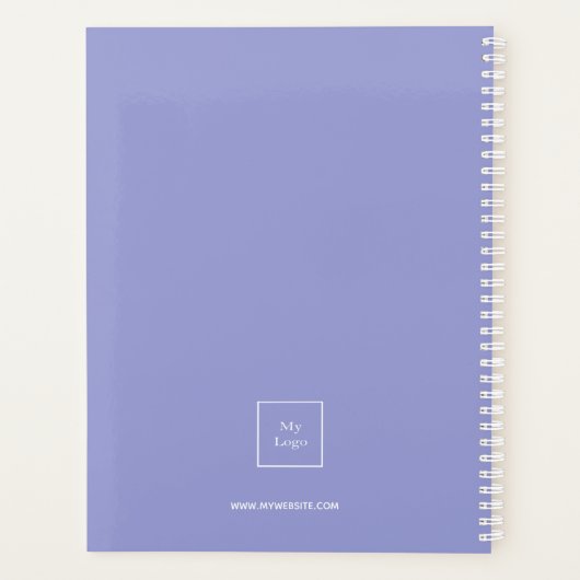 Logo violet monogramme initiales entreprise (Dos)