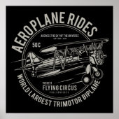 Logo  Vliegtuig Poster (Voorkant)