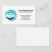 Logo voor autoreiniging visitekaartje (Voorkant / Achterkant)