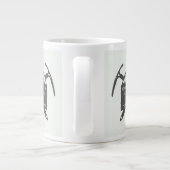 Logo voor avontuur, embleem met Extra Grote Mok (Achterkant)