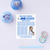 Logo voor banenzoekers, curriculum vitae Flyer (Enkel)