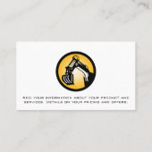 Logo voor bouwmachines | Staal Visitekaartje (Achterkant)