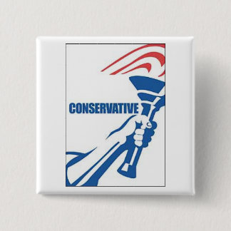Logo voor conservatieve partij vierkante button 5,1 cm