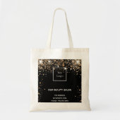 Logo voor goudglitter tote bag (Voorkant)