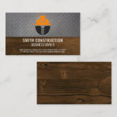 Logo voor hardloopschroef | Staal | Hout Visitekaartje (Voorkant / Achterkant)