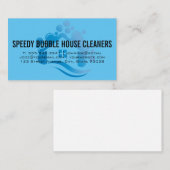 Logo voor het schoonmaken van het huis visitekaartje (Voorkant / Achterkant)