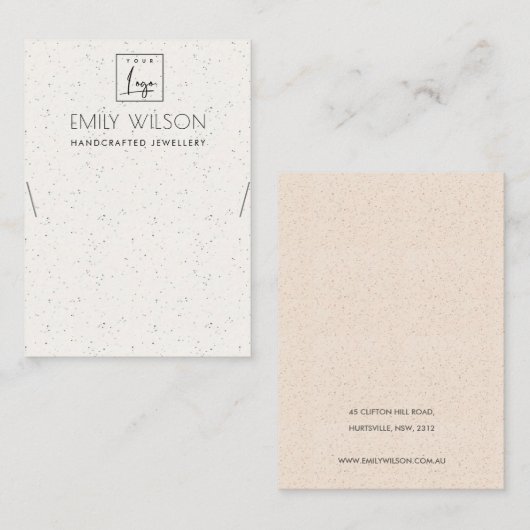 LOGO VOOR HET VERZENDEN VAN SUBTEL WITTE KERAMISCH VISITEKAARTJE (Voorkant / Achterkant)