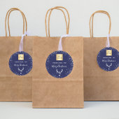 Logo voor kerstmarinesluivaars ronde sticker