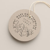 Logo voor kleine bedrijven | Kute Leaves & Classy Rubberstempel