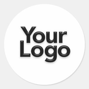 Logo voor kleine bedrijven Promotionele merkmarket Ronde Sticker