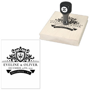 Logo voor koninklijk crustisch siermonogram voor s rubberstempel