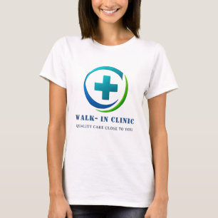 ➕ Logo voor loopkliniek voor Family Medical Center T-shirt