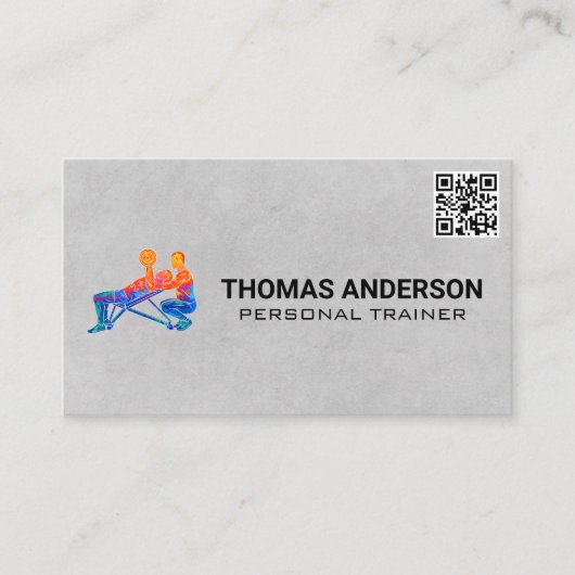 Logo voor persoonlijke opleiders | QR-code Visitekaartje (Voorkant)