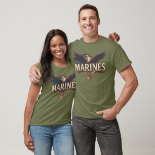 Logo voor veteraan van het marinierskorps t-shirt