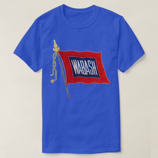 logo Wabash Railroad Flag T-shirt (Design voorkant)