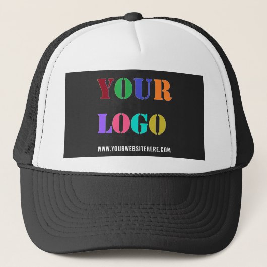 Logo Website Promotie Business Trucker Hat Trucker Pet (Voorkant)