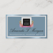 Logo Weddenschap Planner Holograaf Smoky Blue Visitekaartje (Voorkant)