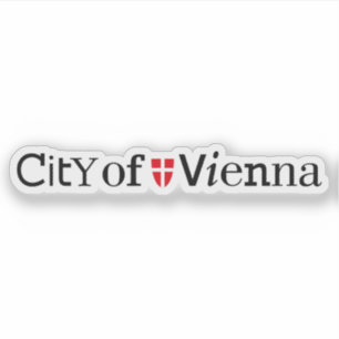 Logo Wenen (Wenen), Oostenrijk v2, Oostenrijk Sticker