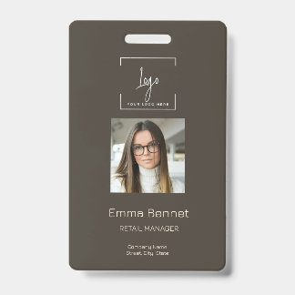 Logo Werknemer Foto ID Bedrijf  Badge