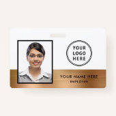Logo werknemer Foto ID Gold Badge (Voorkant)
