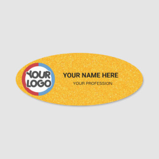 Logo Werknemer Magnetisch uw logo hier bedrijf fun Naamplaatje