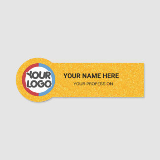 Logo Werknemer Magnetisch uw logo hier bedrijfsfun Naamplaatje