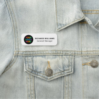 Logo-werknemersmagneet of veiligheidsbadge naamplaatje