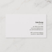 Logo Whisk du chef personnel Carte de visite noir (Dos)