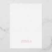 Logo White Clean Modern Business Holiday Carte Or (Verso)