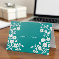 Logo White Folk Flowers Blauwgroen Blue Kantoor Bi