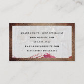 Logo wijnflessen | Marmer | QR-code Visitekaartje (Achterkant)