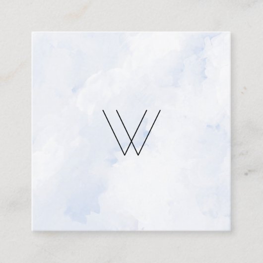 Logo winter vierkante visitekaartje (Voorkant)