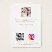 Logo wit goud, siersierjuwelen, QR-beeldscherm Visitekaartje (Achterkant)