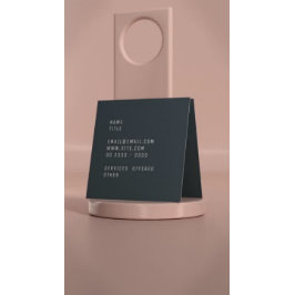 Logo wit marmer vierkante visitekaartje