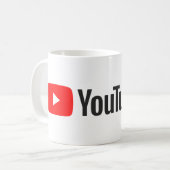 Logo YouTube Tasse à Café Classique (Devant gauche)