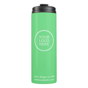 Logo Zakelijk Bedrijf Branded Green Thermosbeker